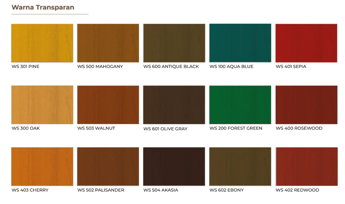 katalog warna woodstain